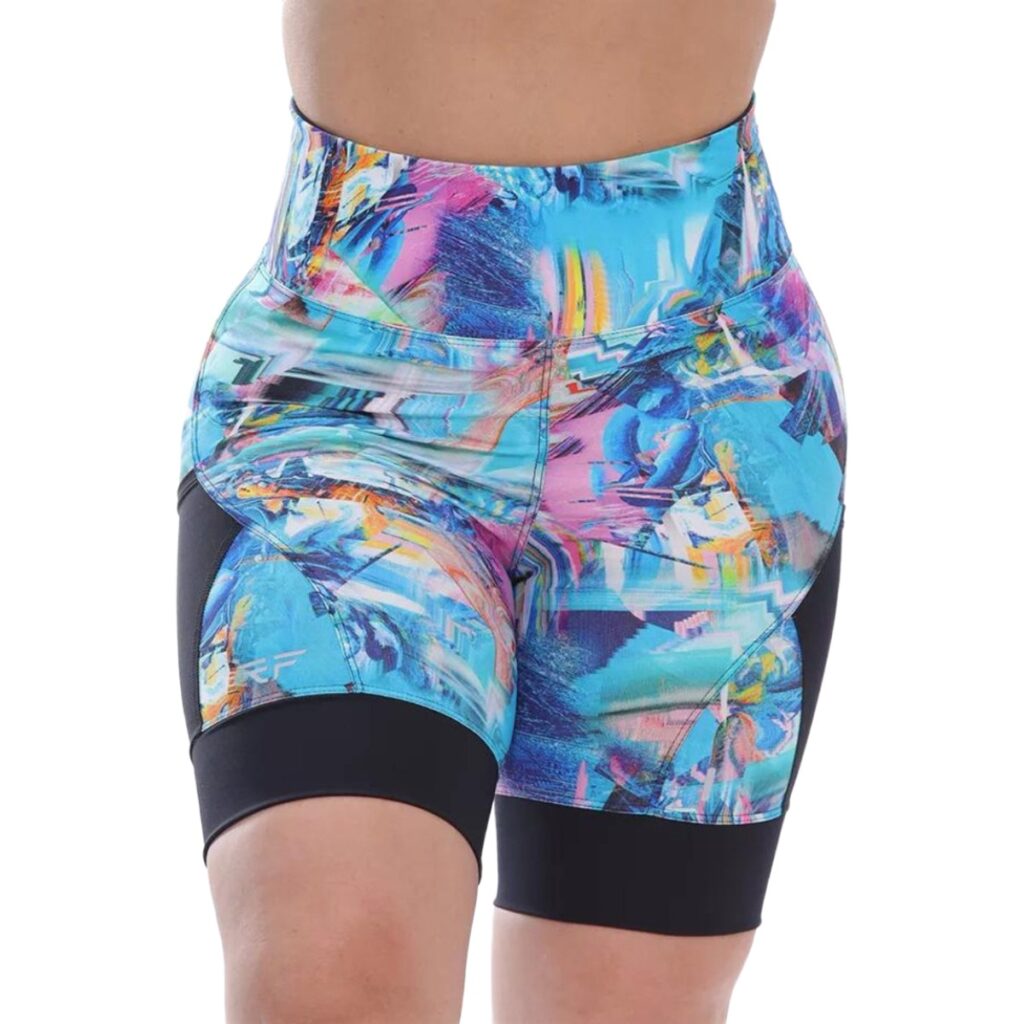 Short  Compressão Corrida  Pro Racing Com Bolsos - Estampa/preto, GG 48-50