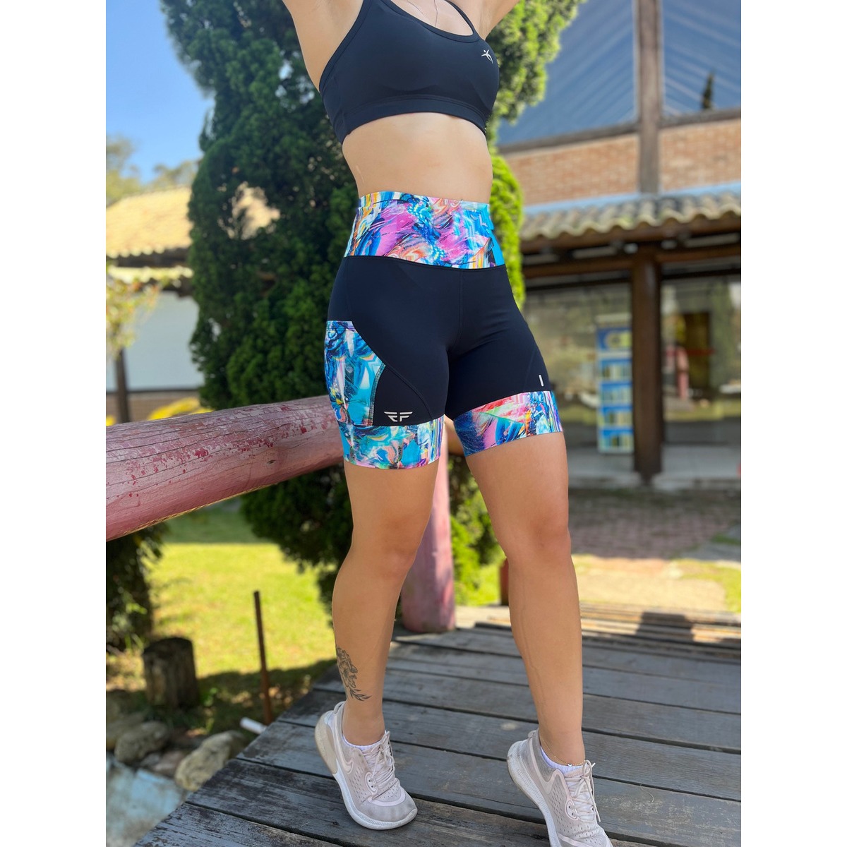 Short Compressão Corrida Pro Racing Com Bolsos