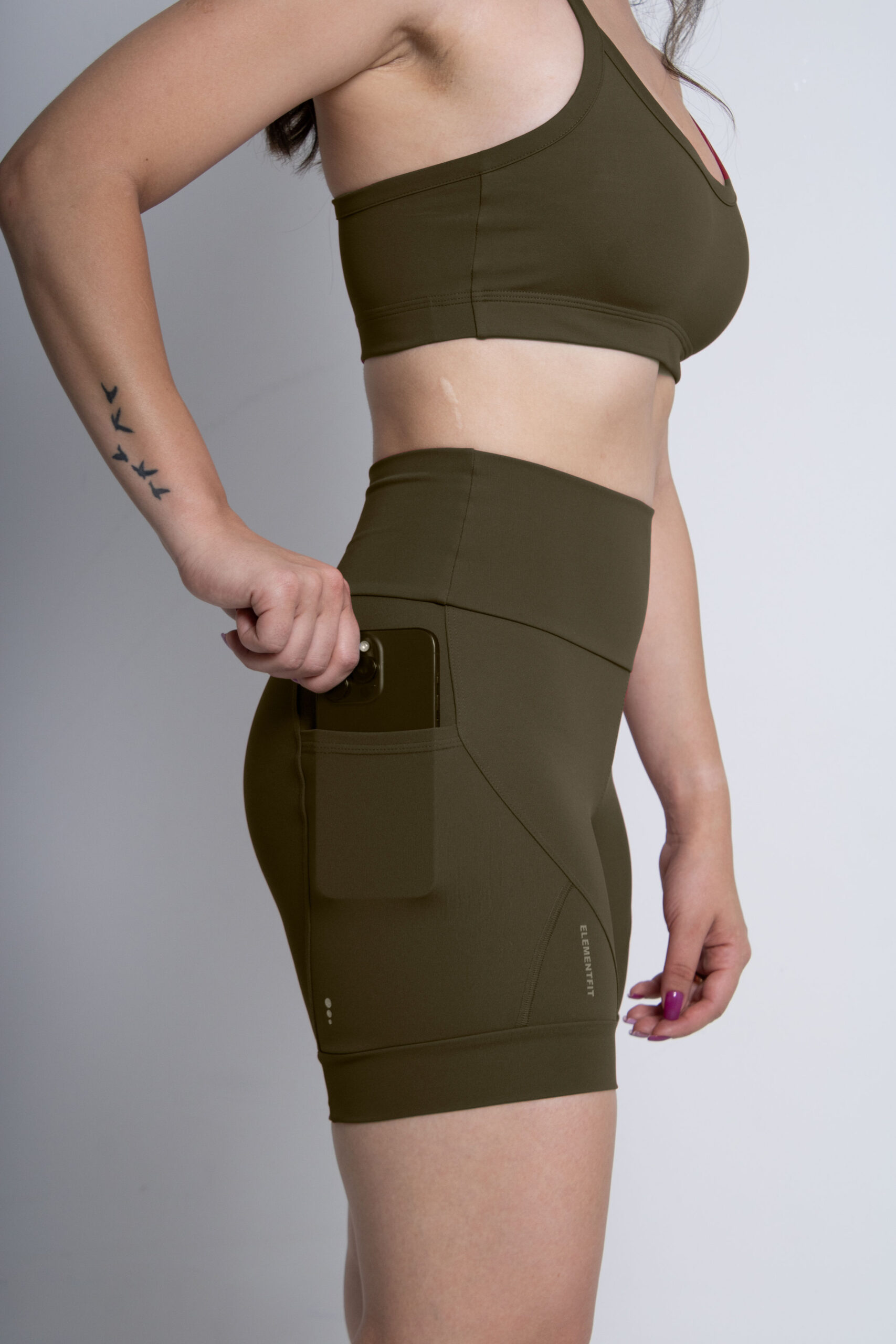 Short Compressão Corrida Pro Racing Com Bolsos