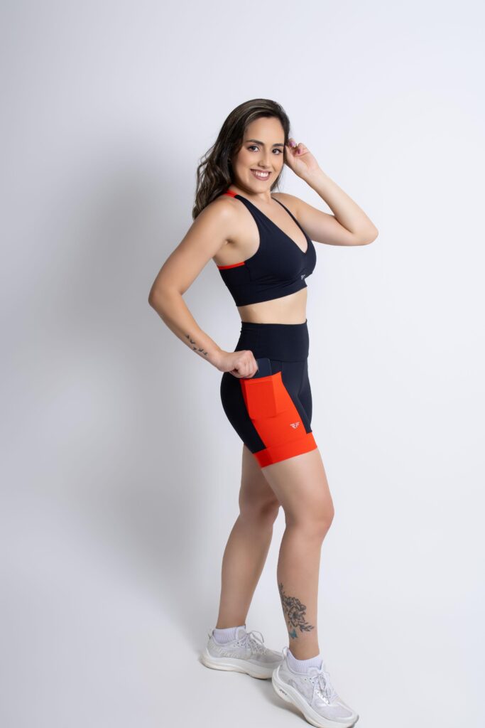 Top Fitness Compressão Com Bojo Corrida  Academia Treino