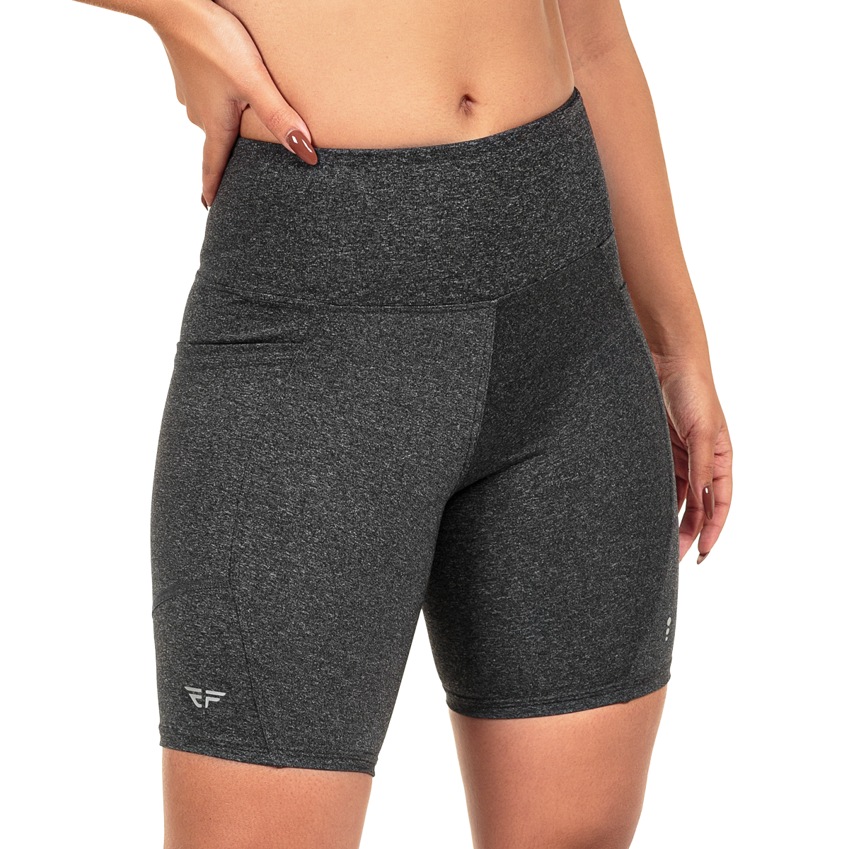Short Com Bolso Para Corrida Academia Feminino Compressão