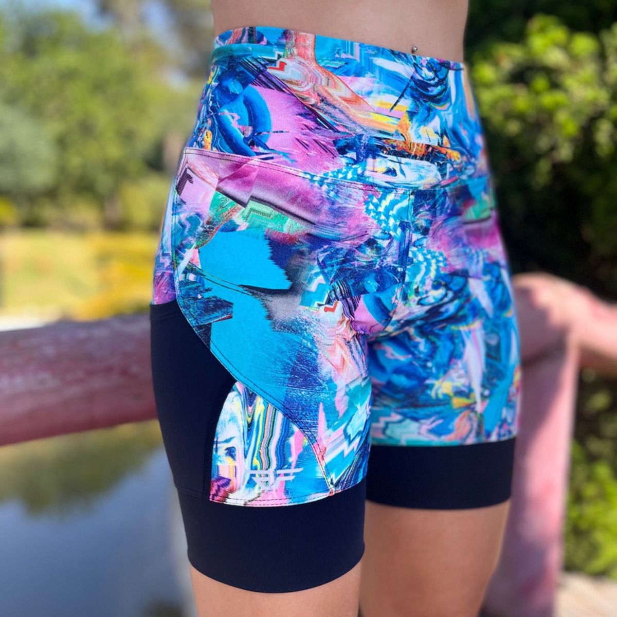 Short Compressão Corrida Pro Racing Com Bolsos