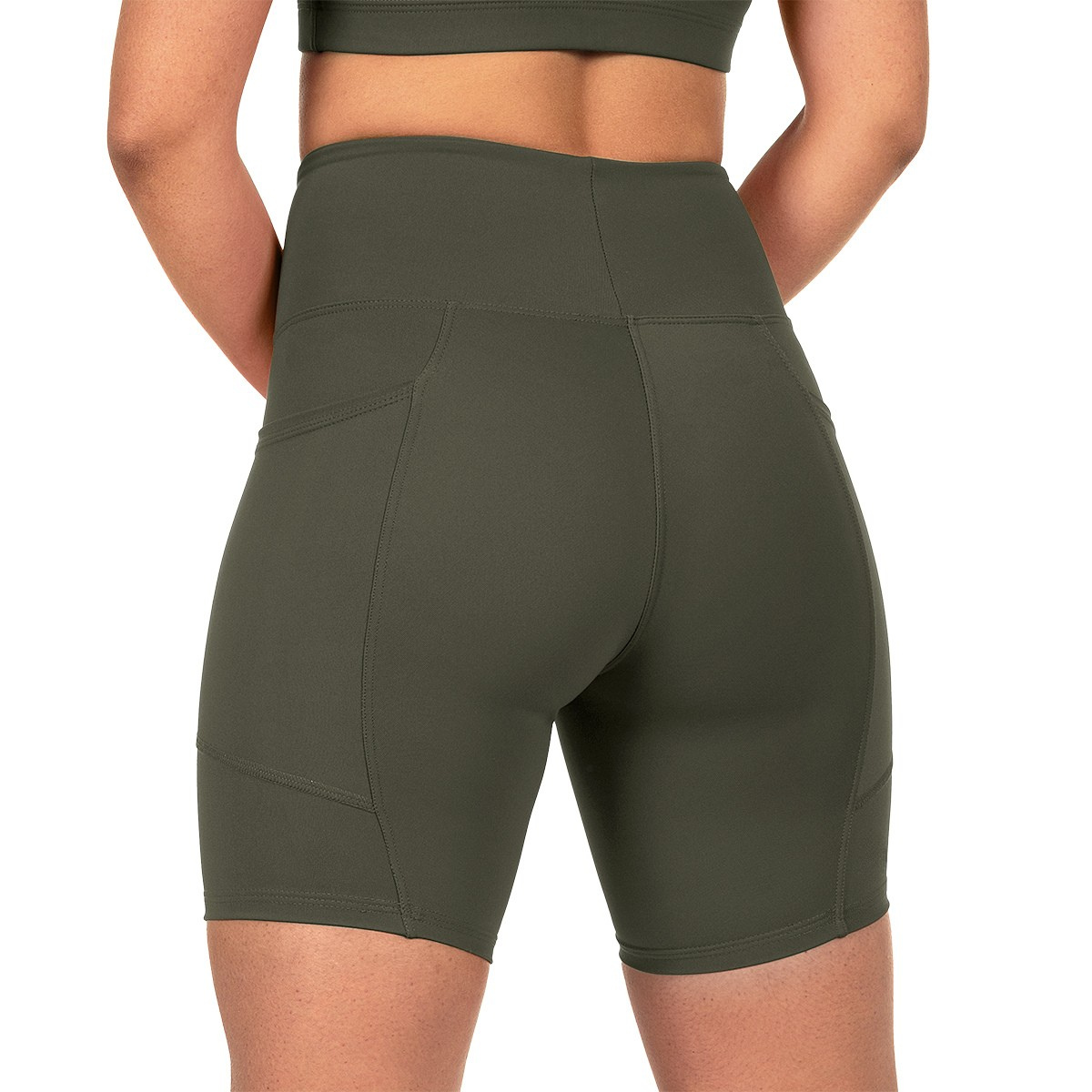 Short Com Bolso Para Corrida Academia Feminino Compressão