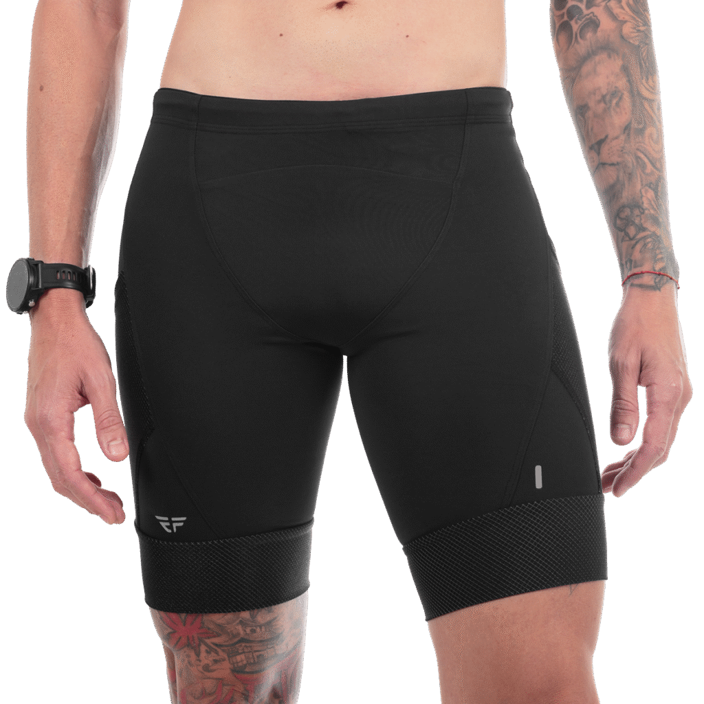 Bermuda Compressão Corrida Pro Racing Com Bolso Carbon Elite ElementFit