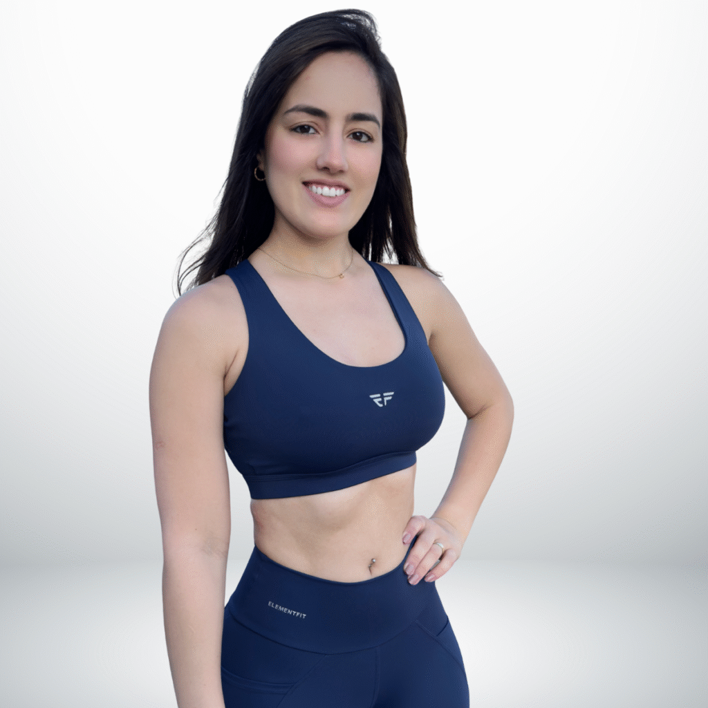 Top Alta Sustentação Academia Regulador Treino Corrida - Azul Marinho, GG 48-50